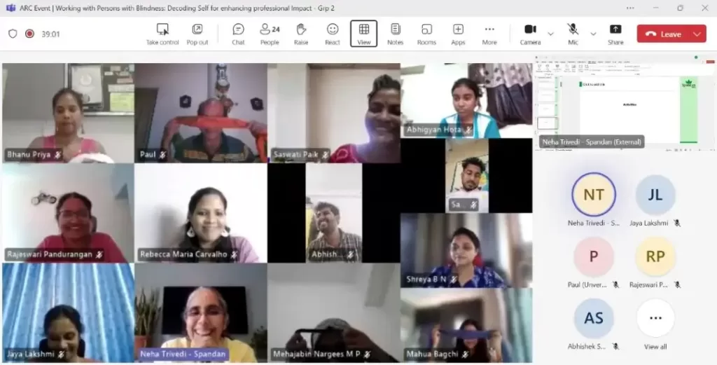 Sensitization Session for VE Team by Spandan
