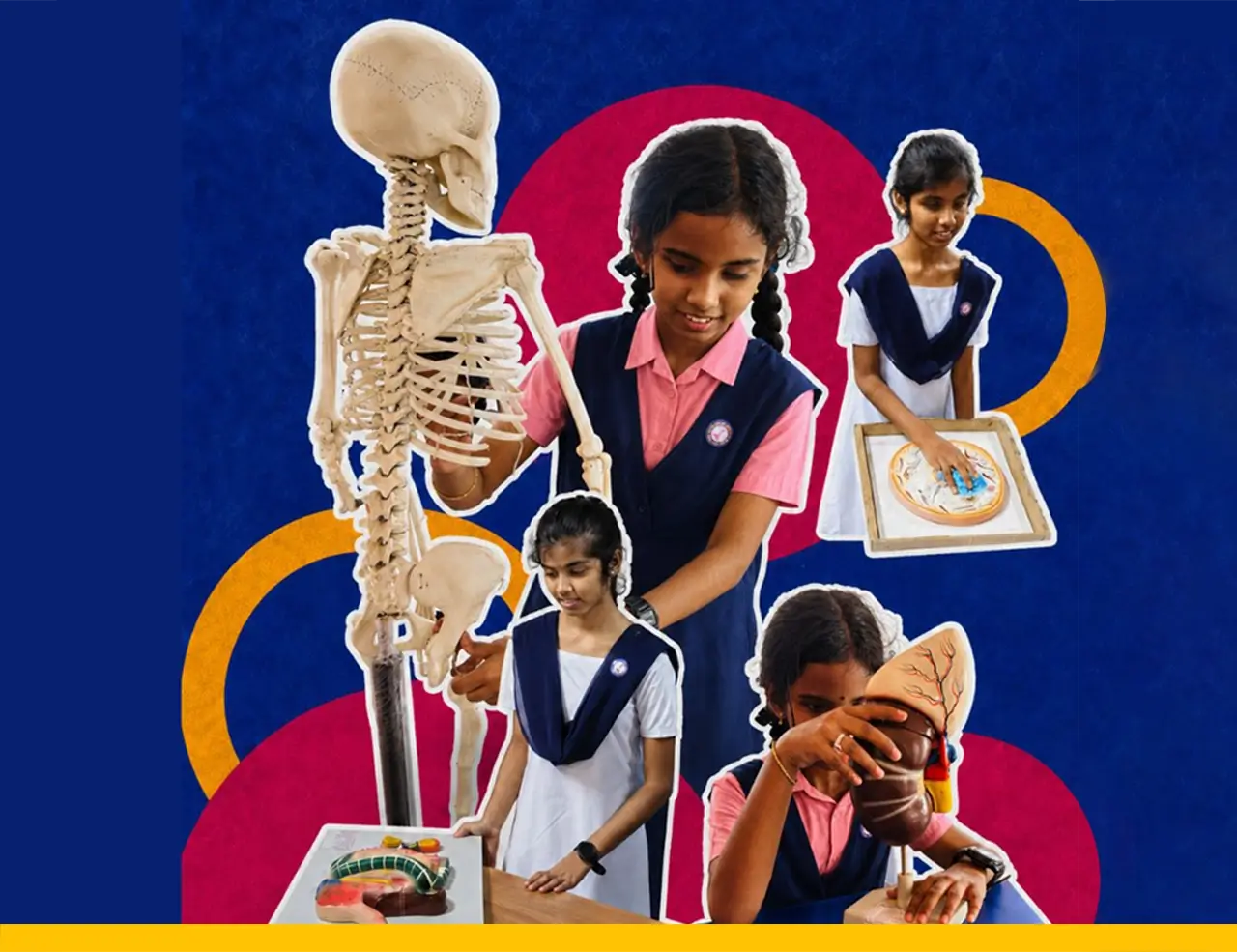 Cover image showing the two girls with various accessible science learning materials