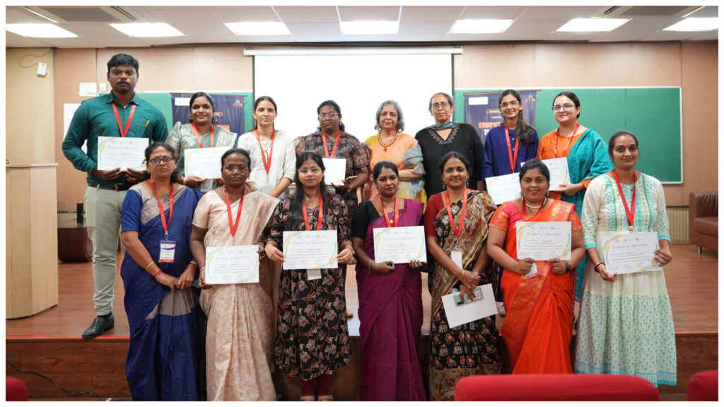 Group photograph of Vision Empower team members who participated in CTiS 2026 along with few members from CSpathshala . Participants hold certificates at IISER Pune.