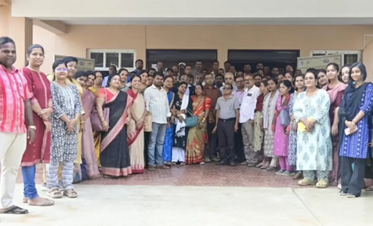 Participants, facilitators, and officials gather at IIC, Jatni, during the three-day Capacity Building on Odia Braille (Bharati Braille) CRE Program, marking a successful collaboration to strengthen Braille literacy and inclusive education practices.