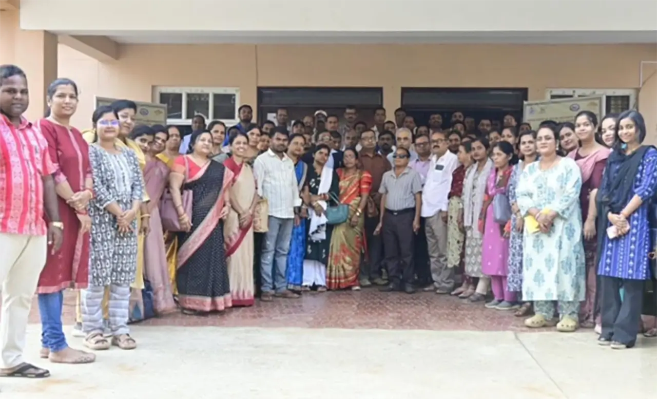 Participants, facilitators, and officials gather at IIC, Jatni, during the three-day Capacity Building on Odia Braille (Bharati Braille) CRE Program, marking a successful collaboration to strengthen Braille literacy and inclusive education practices.