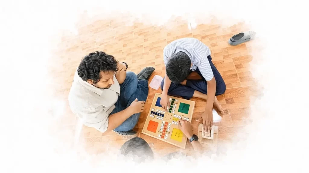 Children Playing Ludo