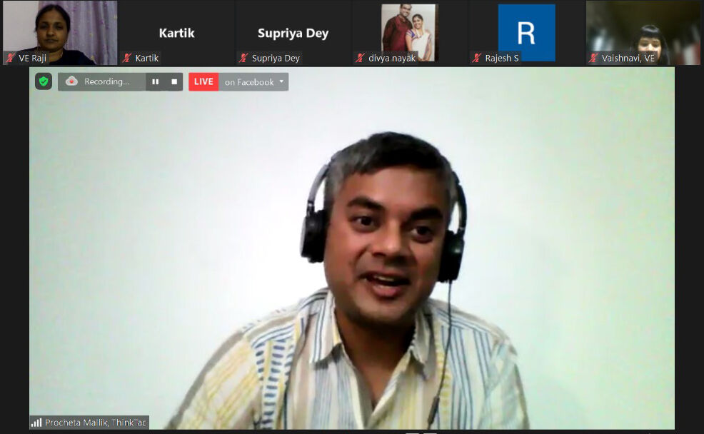Procheta Mallik at the Fireside Chat on National Science Day at Vision Empower Procheta Mallik