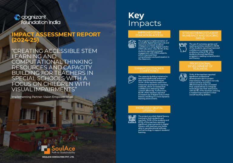 Impact assessment study of Vision Empower by SoulAce Consulting (2024-25)