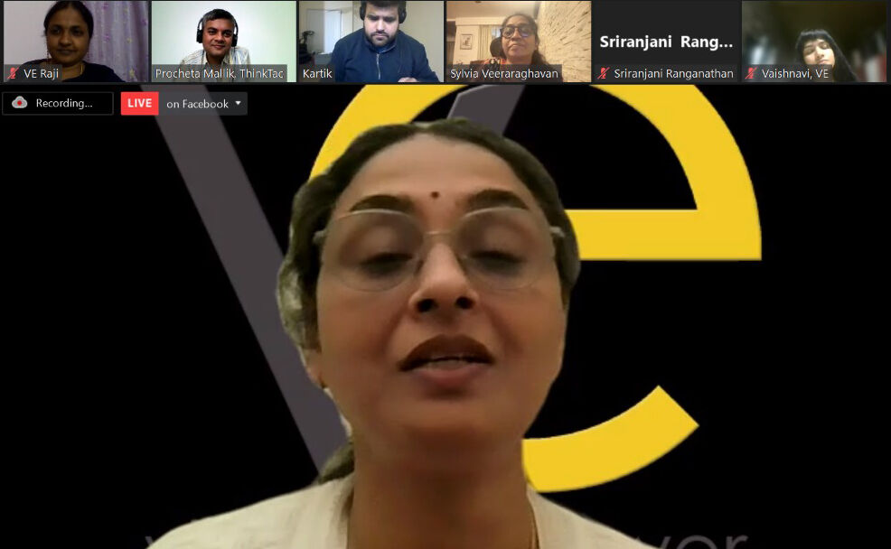Supriya Dey at the Fireside Chat on National Science Day at Vision Empower Supriya Dey