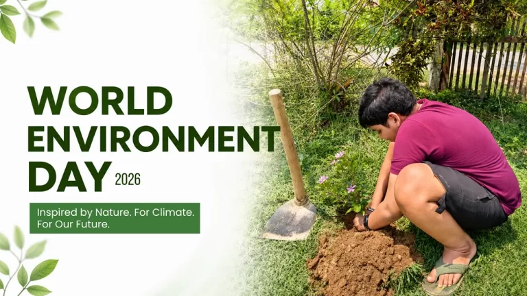 Students with visual impairment participating in sapling plantation drive on World Environment Day 2026