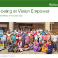 Screenshot of the article in Samuhik Pahal, titled "Well-being at Vision Empower"