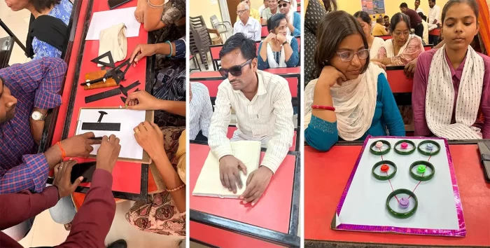 Photographs of activities during the training