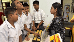 Students at the D-ARC engaged in a tactile activity