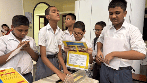 photograph from the D-ARC where boys are engaged in an activity